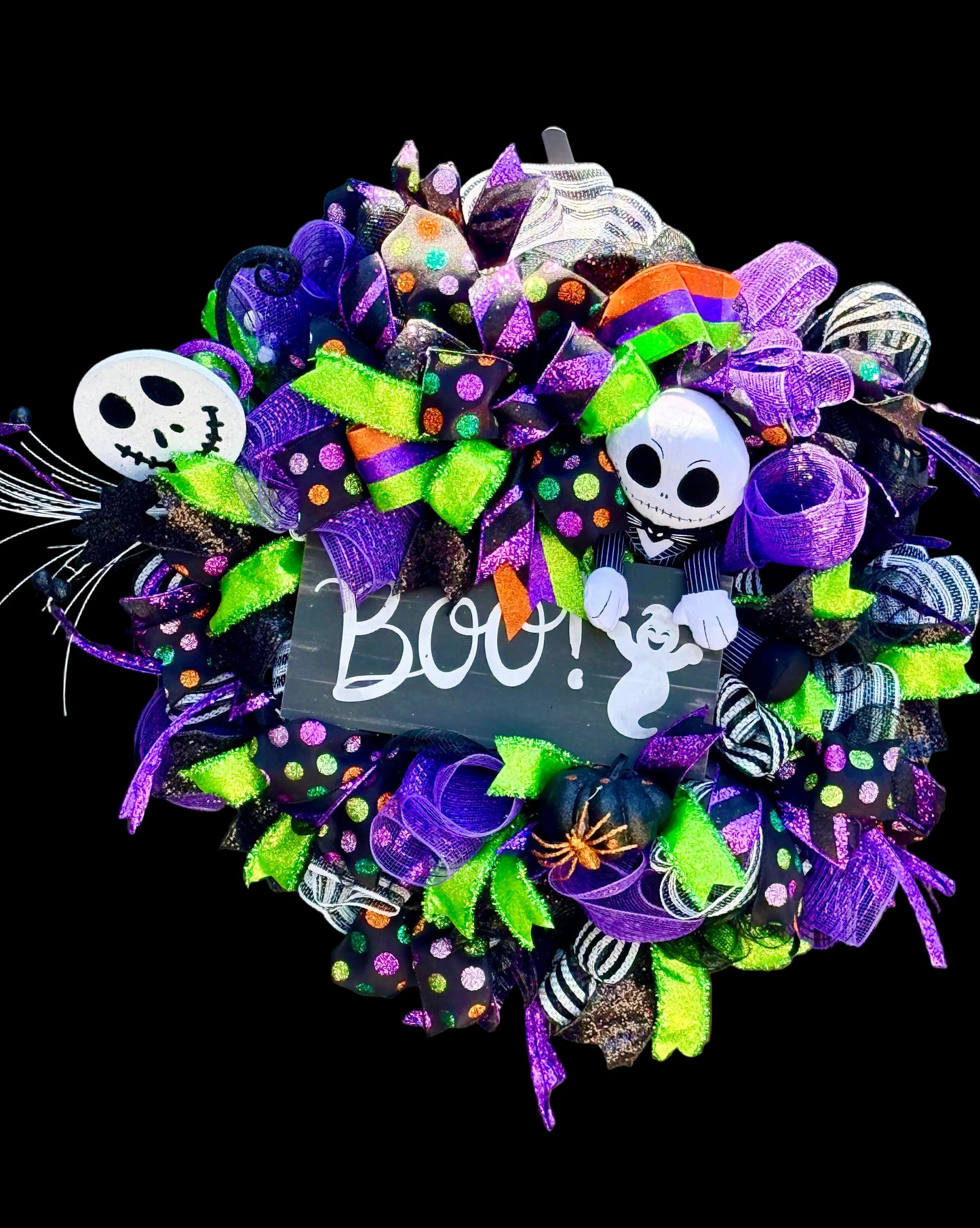 Jack Skellington BOO wreath