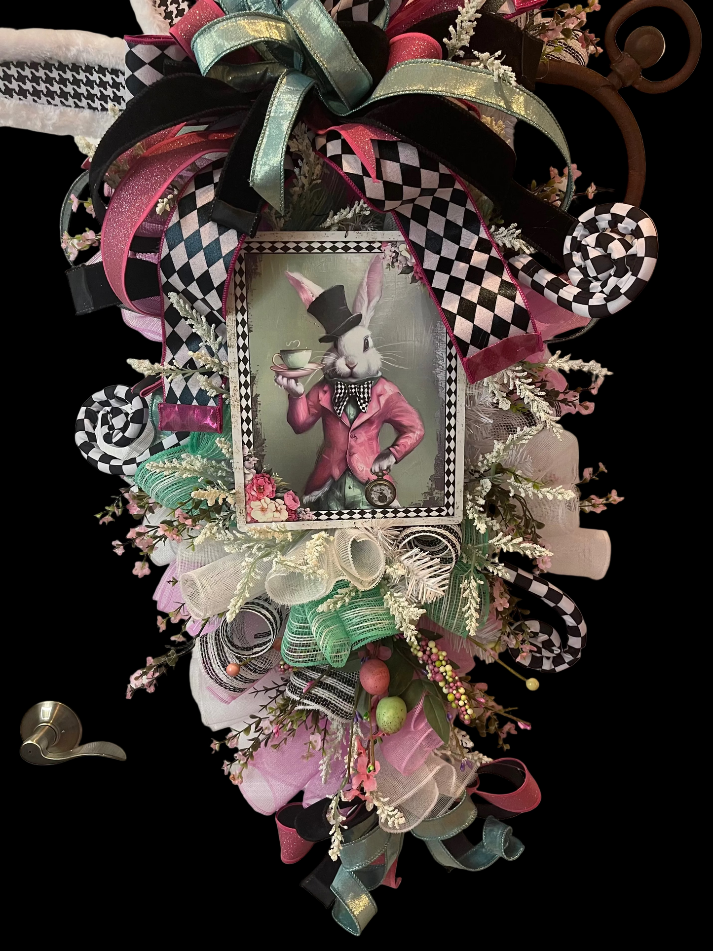 Mad Tea Party Wonderland Wreath