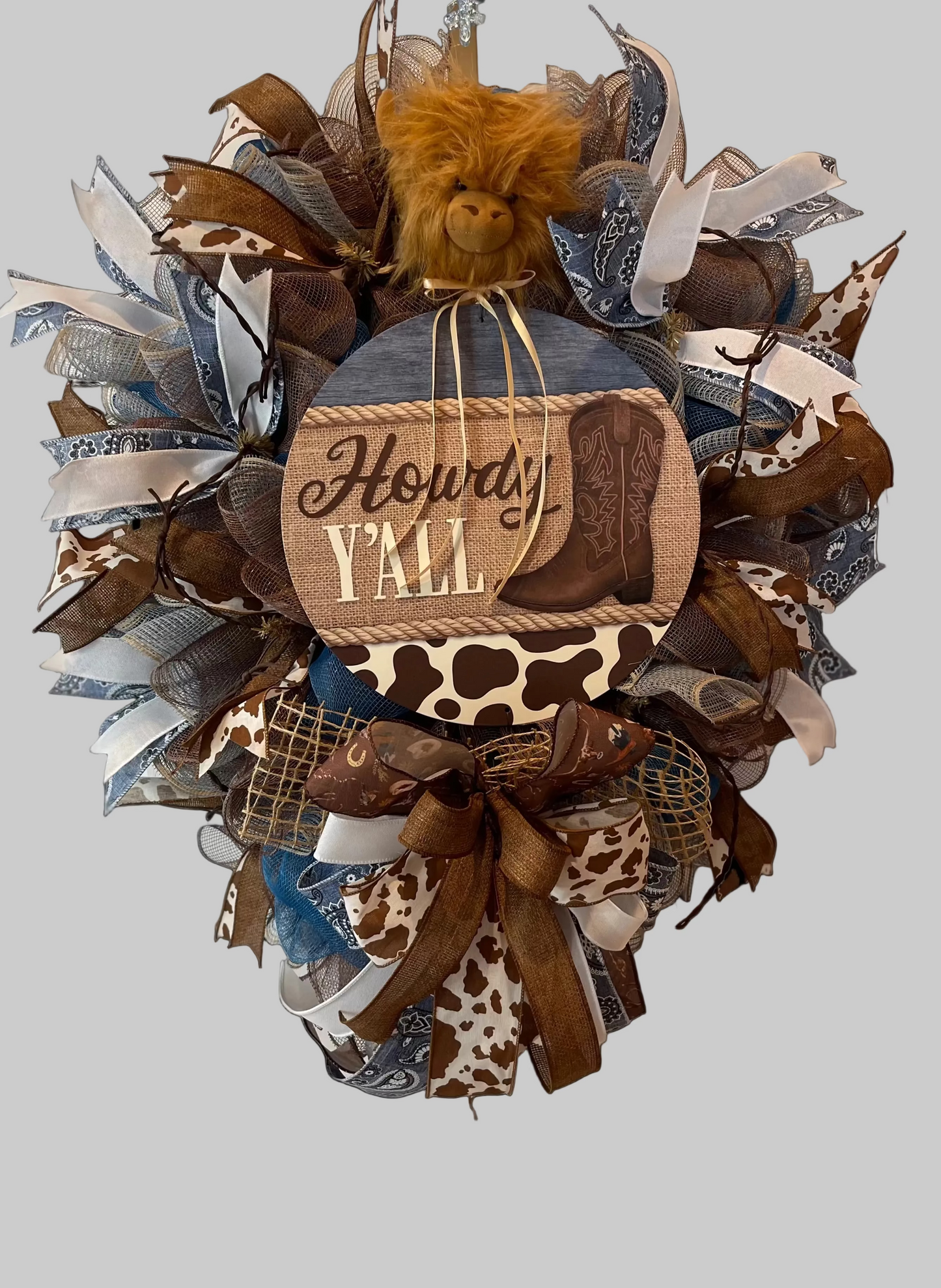 Howdy Y’all Western Welcome Wreath