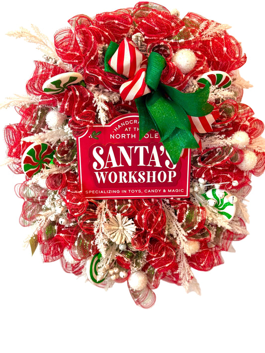 Santas Workshop Wreath