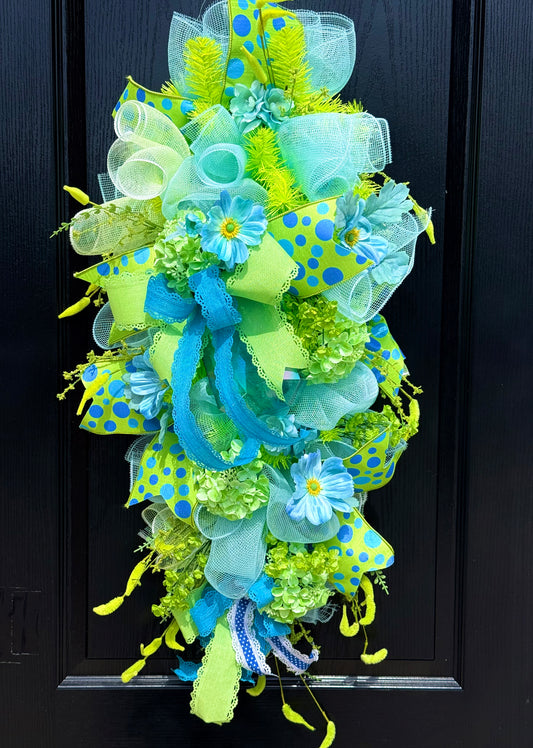Blue Hydrangea Swag