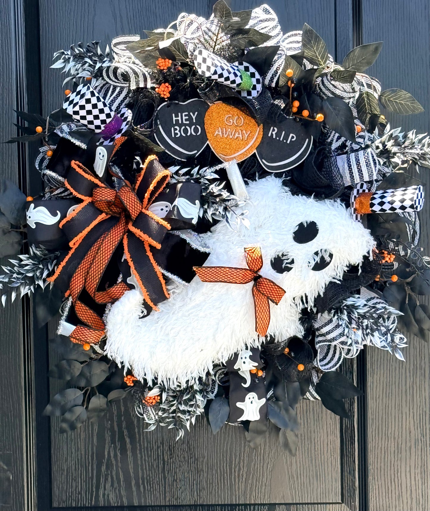 Boo Ghost Wreath