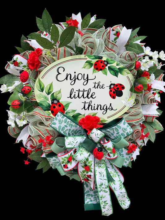 Ladybug Garden Wreath