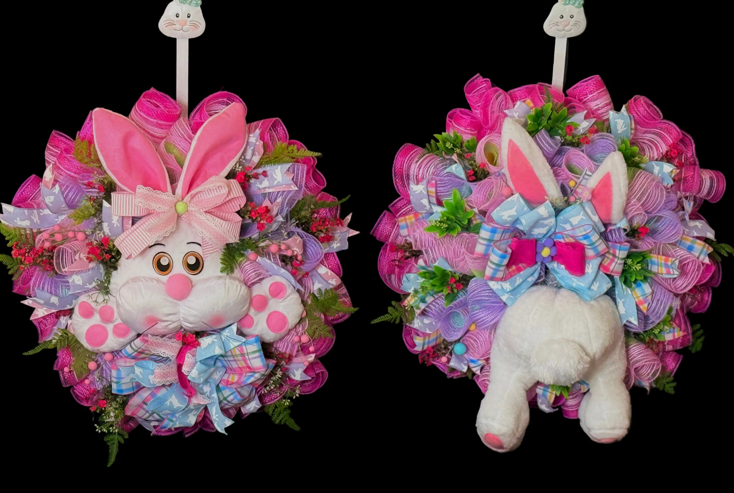 Bunny Kisses Double Door Wreath
