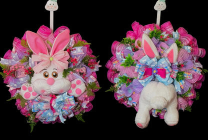 Bunny Kisses Double Door Wreath
