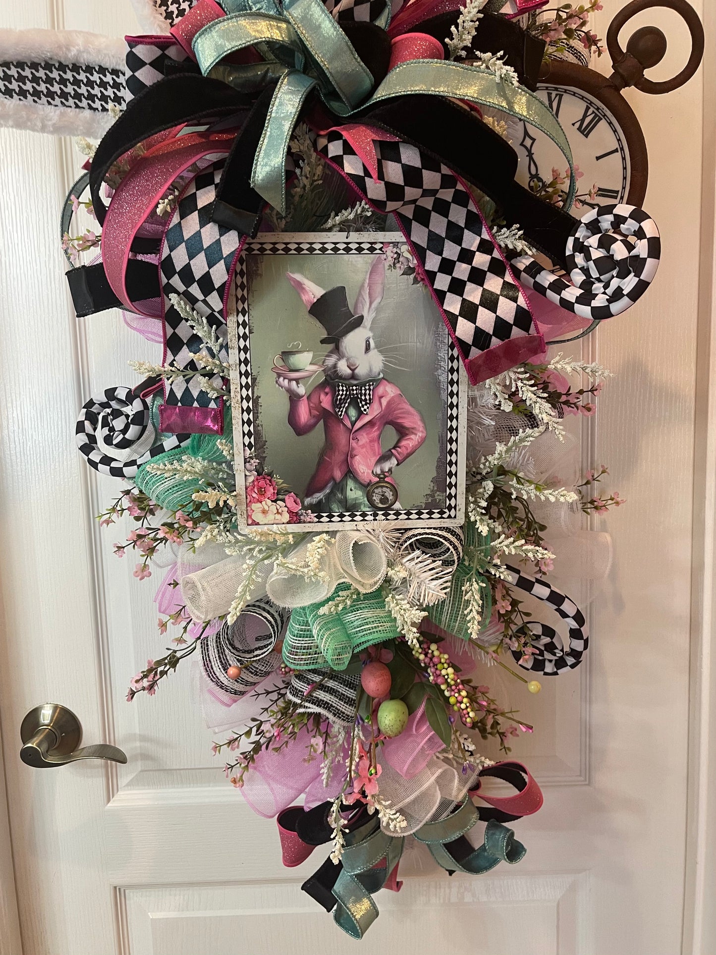 Mad Tea Party Wonderland Wreath