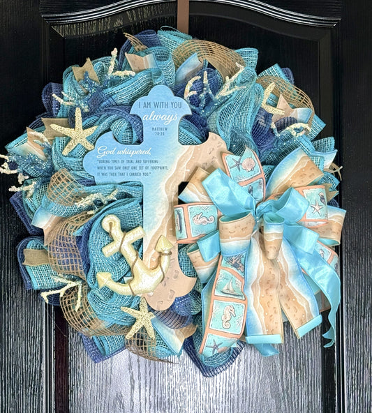Footprints in the Sand Wreath